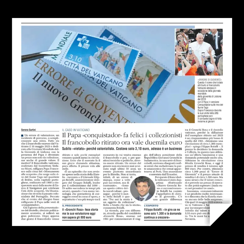 Filippo Bolaffi intervistato da Il Giornale