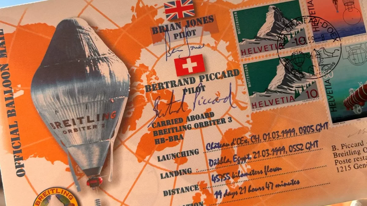 Busta viaggiata sull'Orbiter 3