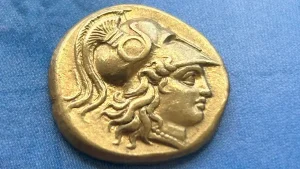 Statere d'oro della dea Atena
